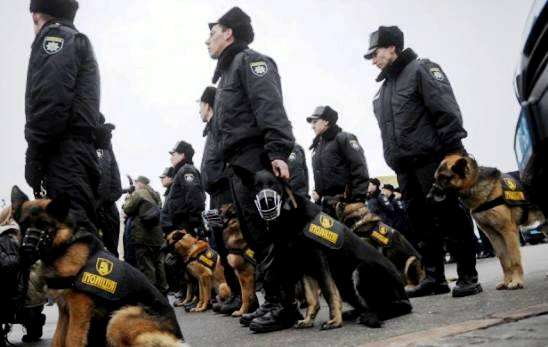 Полицейские собаки на страже Украины