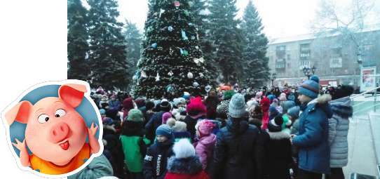 Главная новогодняя елка Харцызска