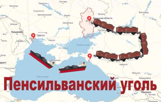 Схема поставки донбасско-российского угля на Украину