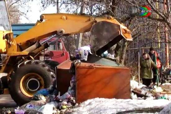 Вывоз мусора в поселке Горное