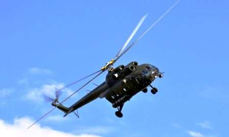 Украина, крушение вертолета ВСУ - видео
