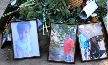 Погибшие от обстрелов ВСУ дети Харцызска