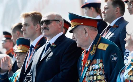 Лукашенко на параде Победы в Москве