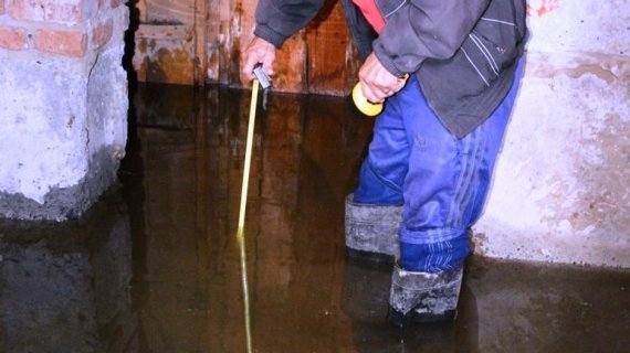 Харцызск, потоп в подвале дома в пер. Склярова