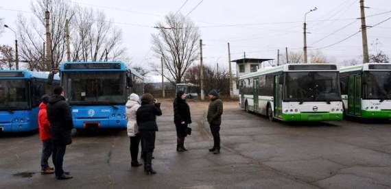В Харцызск прибыли автобусы ЛиАЗ