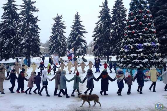 Зимние забавы в Харцызске