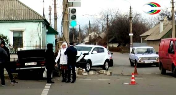 ДТП в Харцызске на улице Гайдара