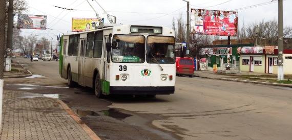 Троллейбус в Харцызске