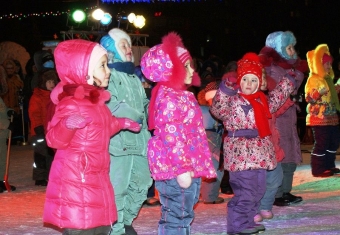 Открытие новогодней елки в Харцызске