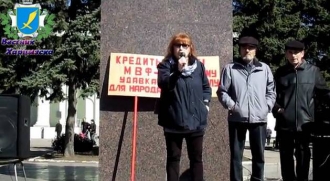 На митинге в Харцызске могли высказаться все желающие.