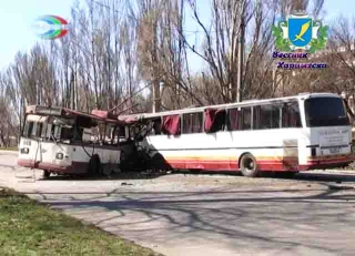 Последствия аварии в Харцызске