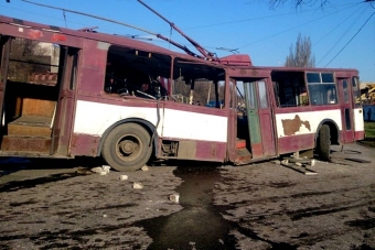 Последствия ДТП в Харцызске 30 марта.