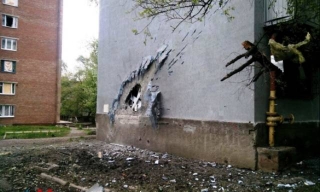 Обстрел жилых кварталов Донецка