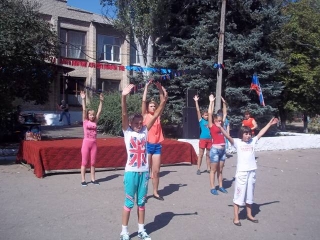 Праздник для детей в Троицко-Харцызске.