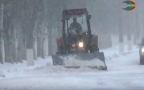 Борьба со снегом в Харцызске.
