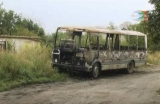 В Зуевке сгорел автобус