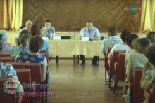 Харцызск, встреча Левченко с жителями