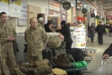 В Киеве агитируют рекрутов в ВСУ в супермаркетах