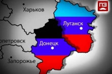ЛДНР на карте Украины